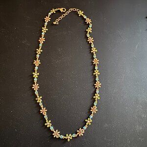 Colorful Flower Adjustable Necklace